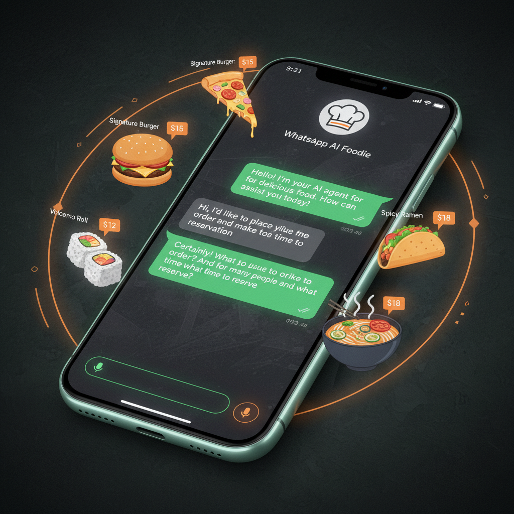 Agente de WhatsApp con IA tomando pedidos y reservas para restaurantes hispanos en Orlando