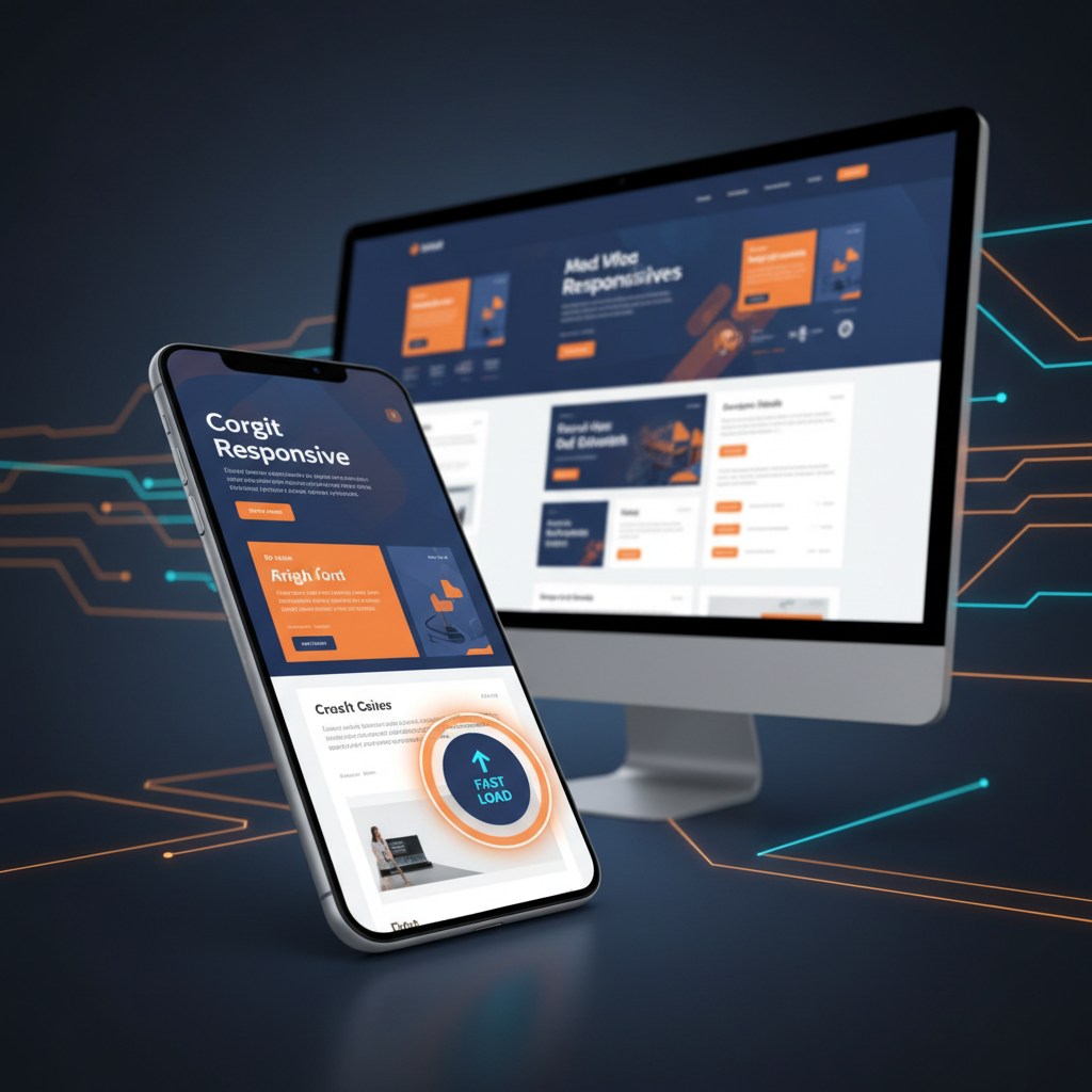 Diseno mobile-first para paginas web de negocios hispanos mostrando optimizacion movil